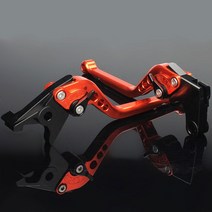 로얄 엔필드 650 인터셉터 콘티넨탈 INT650 GT650 GT 용 8 색 조정 가능한 바이크 오토바이 브레이크 클러치 레버, [08] Orange 177mm