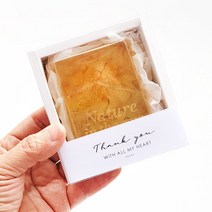 아마솝 꿀 카렌듈라 150g 사각형 세수비누 클렌징바, 선물용, 1개