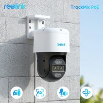 가정용CCTV 실외용 초고화질 CCTV Reolink TrackMix 시리즈 Poe 및 WiFi 카메라 4k 듀얼 렌즈 PTZ 자동 추적 야외 애완 동물 자동차 인간 감지 8, 3.PoE Cam Add 256GB