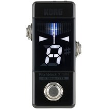 KORG 기타베이스용 페달 튜너 Pitchblack X mini 컴팩트 공간 절약 ±0.1센트의 고정밀 ULTRA BUFFER 탑재 스트로브 튜닝 PB-X-MINI