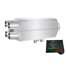 경유 온풍기 히터 무시동히터 이동식 차박 캠핑 카니발 화물차 차량용 24v, 점화플러그12v알루미늄쉘LCD고원버전