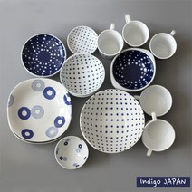 인디고 식기시리즈/종지 접시 볼 그릇/땡땡이/일제, 15접시_화이트, 상세페이지 참조7
