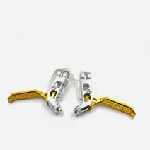 브롬톤 자전거용 접이식 항공 알루미늄 합금 브이크 C 클램프 초경량 7075 CNC 버 실버 골 1 세트, gold silver