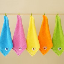 [무료자수] 핑크퐁 아기상어 마린 핸드타월, 5개, 골고루(랜덤)