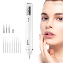 Tetaa 점 빼는 기계 얼굴 점빼기 플라즈마 탄화 기술 8단 조절 LCD 디스플레이 화이트