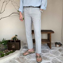 로빈 스판 린넨 슬랙스