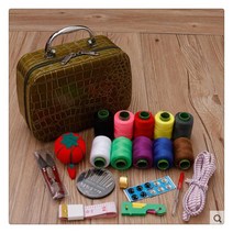 티피 바느질 세트 휴대용 저장 가정용 재봉 상자, 1개, H