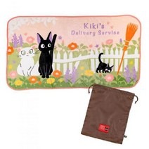 일본 수입 고양이 지지 롱 블랭킷 담요 꽃피는 정원