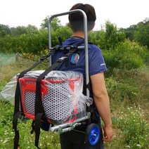 초경량 알루미늄 등짐지게 등산 접이식 바퀴달린 이동식 등짐지게 백팩