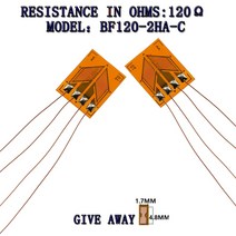 토크 센서 1개/몫 고정밀 하프 브리지 스트레인 게이지 BF120-2HA-C 옴/전단 토크 벨트 에나멜 와이어, 한개옵션0