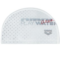 아레나 AVAAL02 WHT 남여공용 성인 실리코팅 수모 플레이워터, FREE