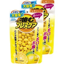 [세트] 씹는 브레스케어 숨 리프레쉬 젤리 레몬 민트 파우치 타입 100정 ×2개