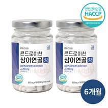콘드로이친 상어연골 정 식약처인증 무릎 관절 건강 어골 칼슘 보스웰리아 함유 사은품증정, 콘드로이친 6개월