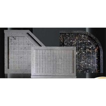 화장실 미끄럼 방지 욕실 바닥판 물 빠짐 받침대, 100x100 곡선 세트