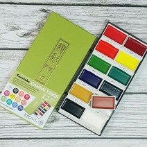 [P1D] 쿠레타케 지그 수채화 고체물감 Gansai Tambi 12색 / 문구반점 고체케익 고체케익물감 수채화용품 수채물감 수입물감 수채화물감 수채화그리기 비비드수채물감 ( P1D / 991247EA ), 본상품선택