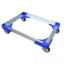 플라스틱 단프라 박스 사각 운반 대차 구루마 카트, 상세 페이지 참고, 무소음블루 코너 가드 내경 660x450