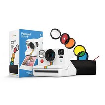 Polaroid Now+ 나우플러스 블루투스 즉석 필름 카메라 보너스 렌즈 필터 포함, White, 필터 세트