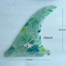 서핑 10 인치 롱 보드 핀 섬유유리 패브릭 인레이 싱글 핀 서핑, 03 10inch