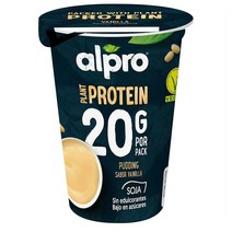 ALPRO 일프로 바닐라 플레이버 베지터블 소이 푸딩 위드 프로틴 글루텐 프리 앤 락토스 프리 200g x4팩