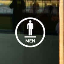 더굿데이 50가지 테이크아웃 포장 배달 와이파이 화장실 금연 주차안내 매장 인테리어스티커 화이트컬러픽토그램시트컷팅, 40영문라인선MEN