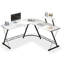 ㄱ자 책상 L자형 코너 기역책상 테이블, AB199 화이트