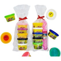 어린이집생일선물 유치원생일답례품 단체 학원 공부방 어린이날구디백, 플레이도우 5세트 and 비눗방울