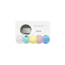 [리뉴얼] 로이코 강아지 고양이 노즈워크 장난감 자동 급식기 트릿토이, 실리콘공 세트