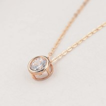 사강주얼리 별을 담은 보름달 14k 데일리 큐빅 목걸이 쇼핑몰