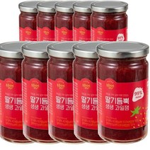 복음자리 딸기 듬뿍 생생과일 잼 470g (냉장) 과일 청 퓨레 토스트 소스 홈카페 라떼 만들기, 10개