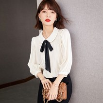 카라 셔츠 여소중 여름 가을 프렌치 셔츠 코디 스위트 탑