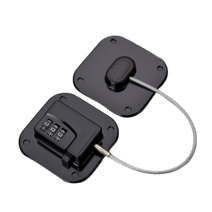 프레피 무타공 냉장고시건장치 번호형 사각 블랙, 1개