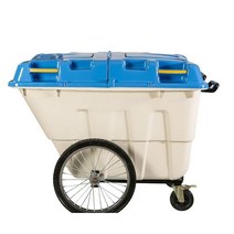 야외제설함 모래적재함 이동식 쓰레기통 야외 대형 종량제 분리수거, 블루과 화이트 400L