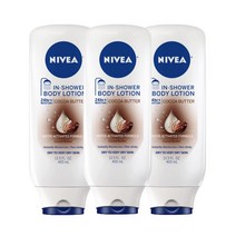 니베아 코코아버터 인샤워 바디로션 400ml 3팩 / NIVEA Cocoa cream in shower 씻어내는 바디로션, 3개 배송