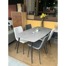 무광 세라믹식탁 포세린세라믹식탁세트 (그레이 화이트) 1400 4인용 김포가구친구들, 무광화이트