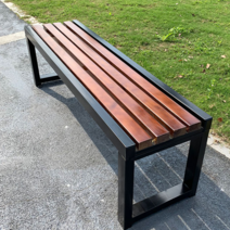 공원벤치의자 전원주택 마당 야외 버스정류장 긴 의자, 1m 티크색플라스틱목재