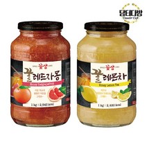 HACHO_ 생강차분말 포테이토마차 모과꿀차 옴니허브계피가루 분말용차 전통모과차, 선택★ (원플러스원) 꽃샘 꿀레몬차+꿀자몽차 1kg, 이상품선택함
