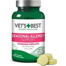 강아지눈영양제 애견눈물영양제Vetu2019s Best Seasonal Allergy Re, 01 60 count
