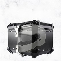 슈퍼커브탑박스 36-100L 테일박스 오토바이 트렁크, 65L양각블랙+라이닝+퀵릴리스(등받이보내기)