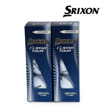 던롭 스릭슨 Q STAR TOUR 큐스타 3피스 골프공골프볼 6구, 화이트, 6개, 6개