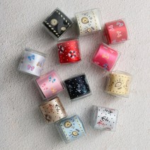 (HM) 홈메디 리본키트 12색 세트 14종태교바느질 바느질연습 초등실습 DIY페브릭 실과과재, 공단(15mm)