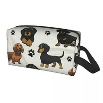 강아지미용거치대 Corgi 검역 재미 있은 개 화장품 가방 여성 카와이 대용량 메이크업 케이스 뷰티 스토리, 01 10 x 4.9 x 6.2 inch, 17 17