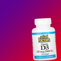 비타민d3 Natural Factors 비타민D3 125mcg(5OOOIU + 아마씨오일 비타민D-3 소프트젤 [12O정*1병]
