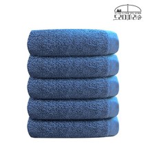 도레미타월 호텔수건 170g 40수 코마사 5장 고급 호텔 답례 선물 기념 수건 타올 제작, 40수 코마사 170g 블루 5장, 5개