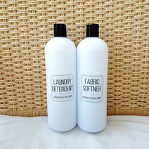 원통 흰색 용기 1L (검정 프레스캡)