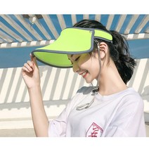 썬쉴드 와이드 썬캡 네온 햇빛가리개 여름모자