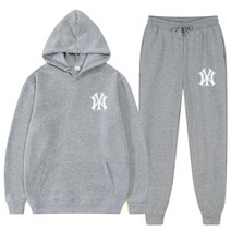 운동복 2 조각 세트 tracksuit 후드 티 셔츠 + drawstring 바지 후드