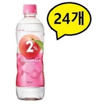롯데칠성 2%부족할때복숭아, 24개, 500ml