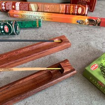 로즈우드 인센스스틱홀더 각도조절 인센스홀더 향받침 _[마크트], 화이트세이지