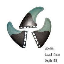 여러 크기 Fut-3-Fin 통관 판매 S M 대형 서핑 보드 핀 트라이 세트 액세서리 Carbonfiber 지느러미, 16 Sky Blue-M