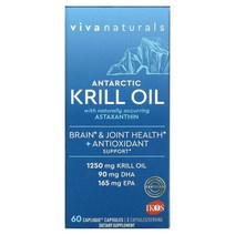 Viva Naturals Antarctic Krill Oil 625mg 60캡슐